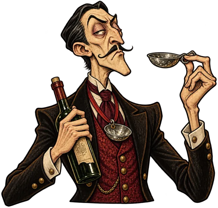 The Sommelier, a guest in Lazy Susan: Spin the Chef